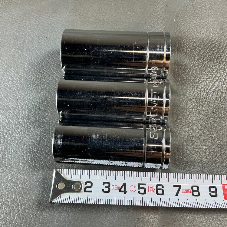 【中古】シグネット ディープソケット 3個セット 差込:3/8 サイズ:7/8 13/16 3/4 12209 12208 12207 SIGNET インチ  【越谷店】