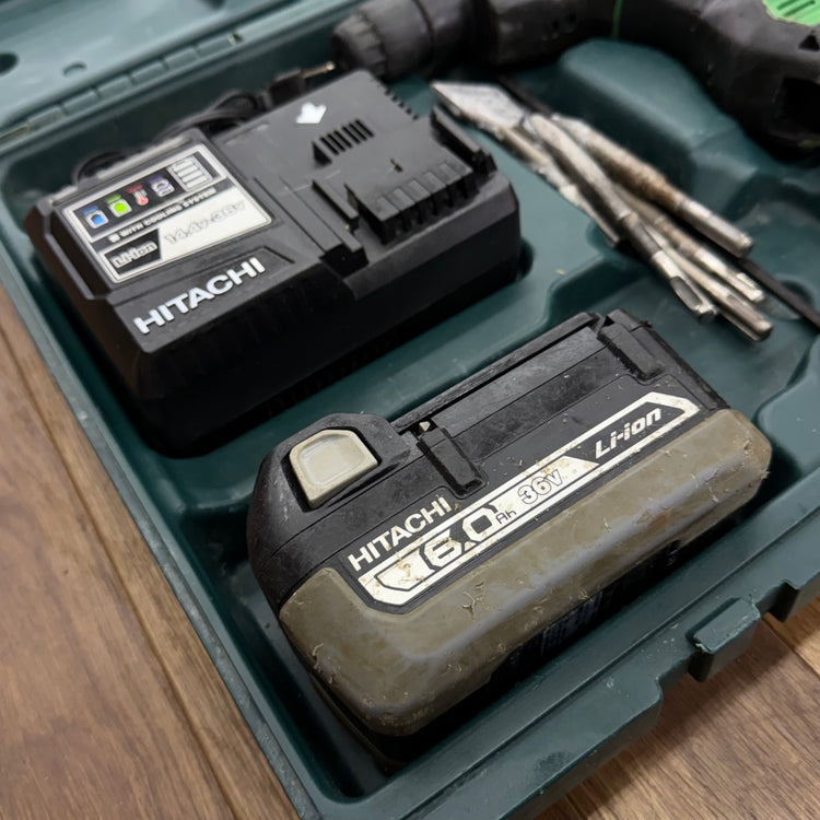 動作良好 28mm 36V コードレスハンマドリル DH36DBL(2LYCK) 付属品多数あります【リライズ蓮田店】