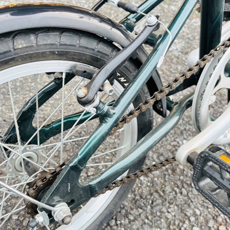 【引取限定】状態良 16インチ 折り畳み自転車 グリーン 【リライズ蓮田店】