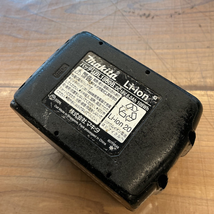 【中古・動作OK！】 マキタ makita 18V/6.0Ah リチウムイオンバッテリ BL1860B 【越谷店】