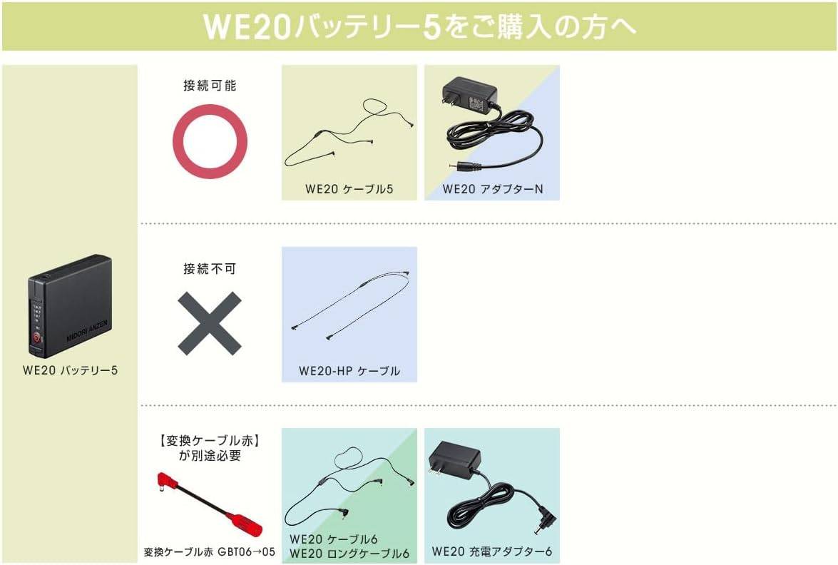 ミドリ安全 充電式リチウム電池 WE20 バッテリー5 【蓮田店】