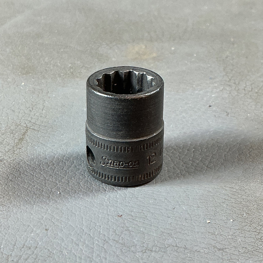 【中古】SNAP-ON 【12mm】 IMD 12 ？ インパクトソケット 差込: 3/8dr 12角 旧ロゴ  【越谷店】