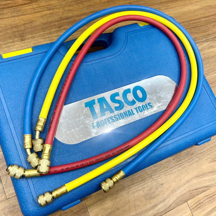 美品 TASCO タスコ ゲージマニホールド TA141G TA140G (R410A/R32用) 耐圧兼用型チャージバルブ付き TA166ZA 【船橋馬込店】