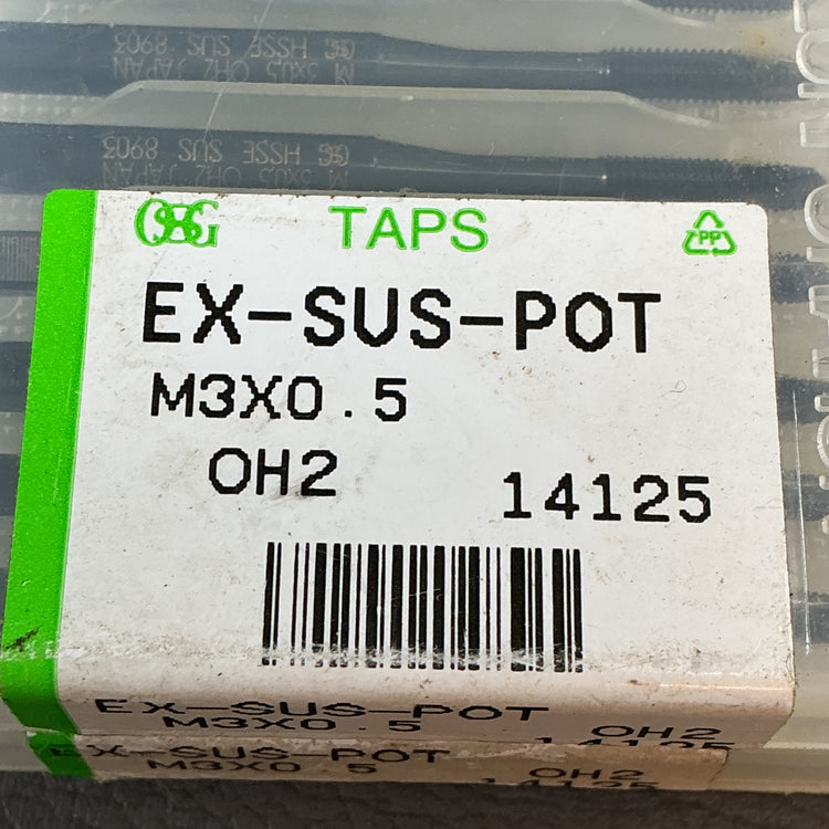 【未使用】OSG　ポイントタップシリーズ ステンレス用 EX-SUS-POT　M3×0.5　M4×0.7　40本セット 【越谷店】