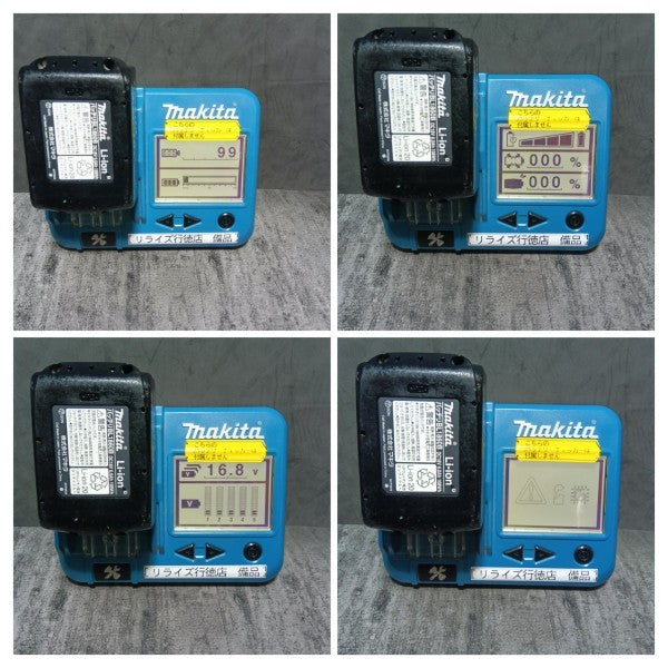 リチウムイオンバッテリー 18V/6.0Ah BL1860B 充電回数99回 ※バッテリーチェッカー付属無