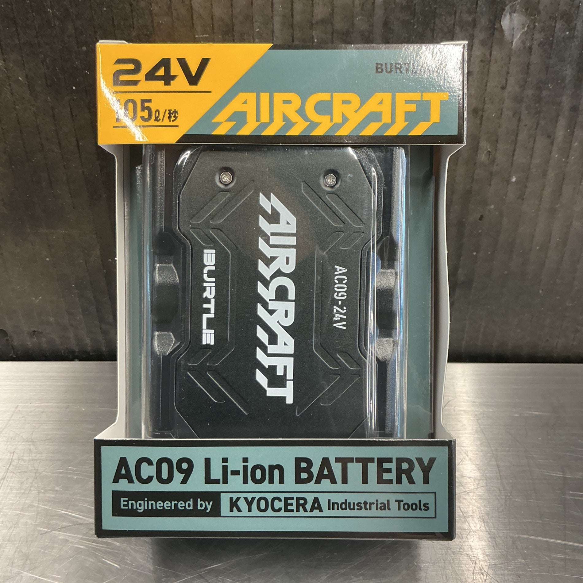 【未使用】 BURTLE/バートル エアークラフト 2025年モデル 24Vリチウムイオンバッテリー AC09 マットブラック 【越谷店】
