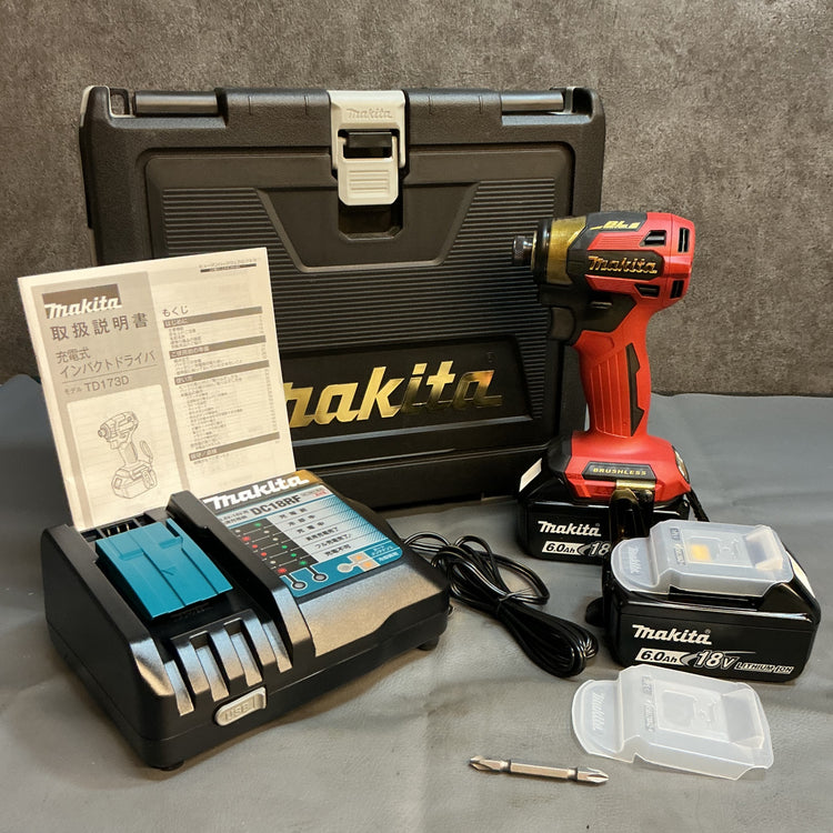 【未使用】 マキタ(makita) インパクトドライバー 20周年モデル プレミアムレッド TD173DGXPR 【越谷店】