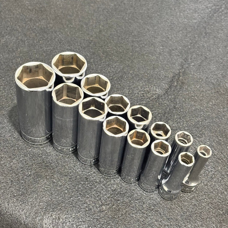 ▲Snap-on スナップオン 6角ディープソケット SFSM 14個セット 【船橋馬込店】