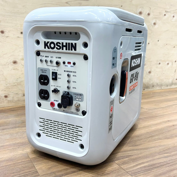 極美品 工進 (KOSHIN) カセットガス式発電機 GV-9ig 定格出力 0.9kVA (900W) インバーター 【船橋馬込店】