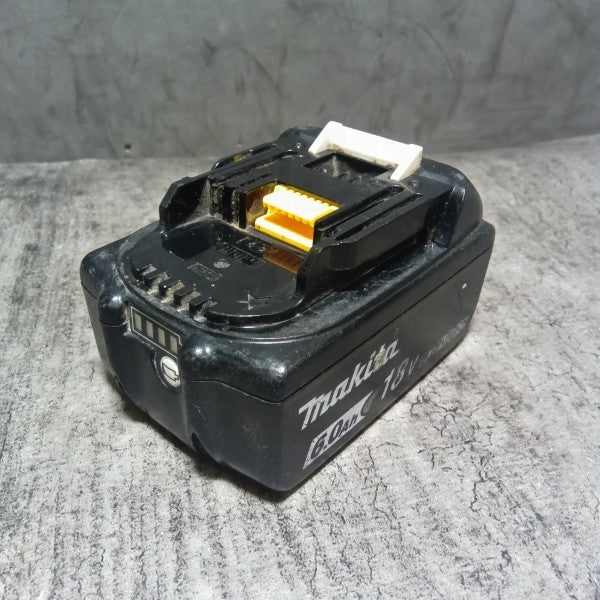 リチウムイオンバッテリー 18V/6.0Ah BL1860B 充電回数25回 ※バッテリーチェッカー付属無