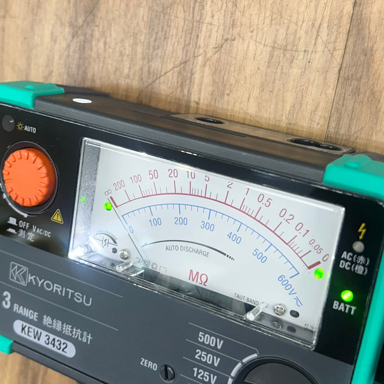 共立電気計器 絶縁抵抗計 KEW3432 3レンジ 【船橋馬込店】