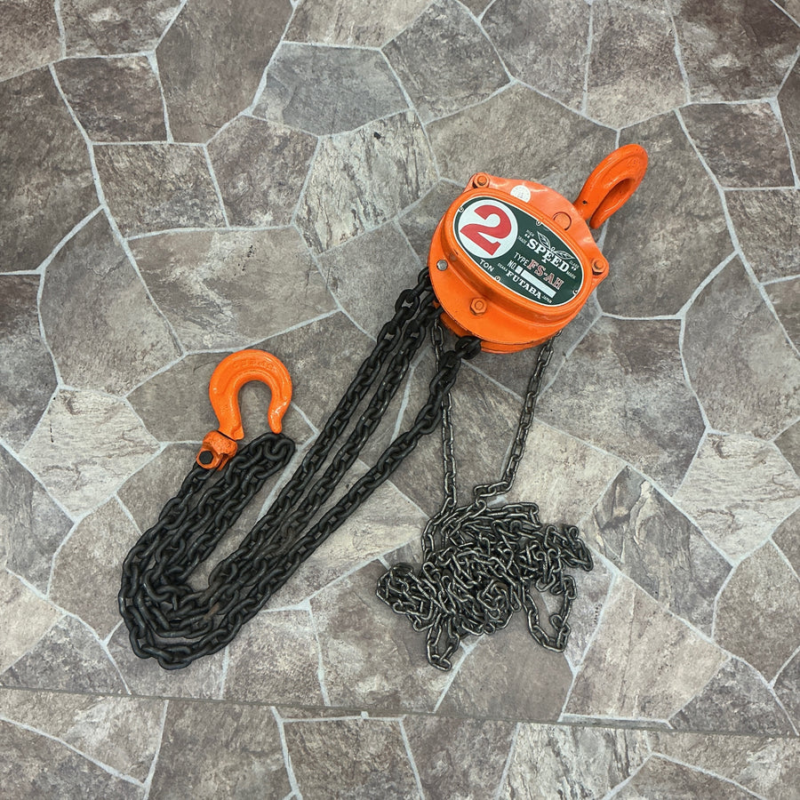 【中古】 フタバ 2t チェーンブロック FS-AH 揚程 約3m 【越谷店】