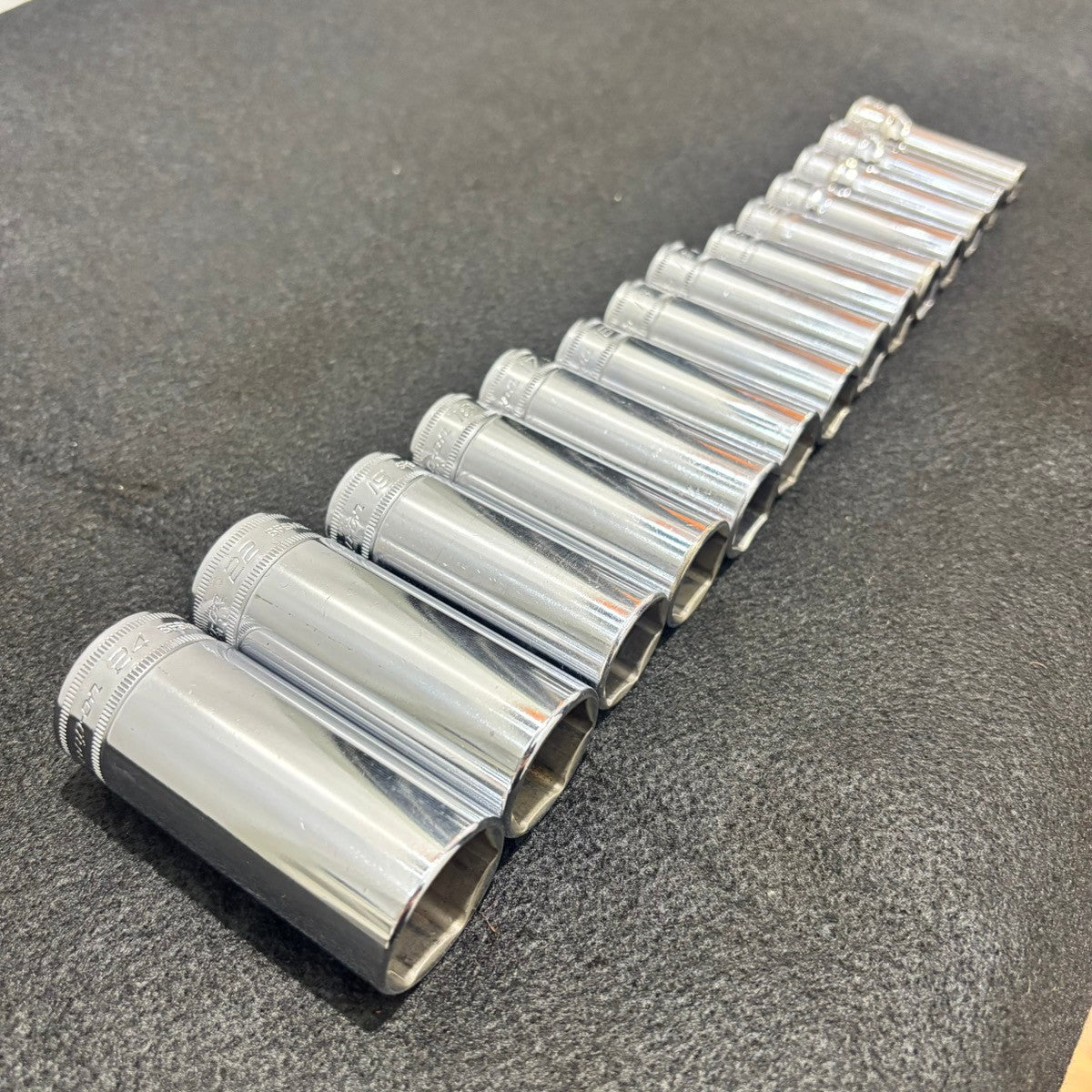 ▲Snap-on スナップオン 6角ディープソケット SFSM 14個セット 【船橋馬込店】