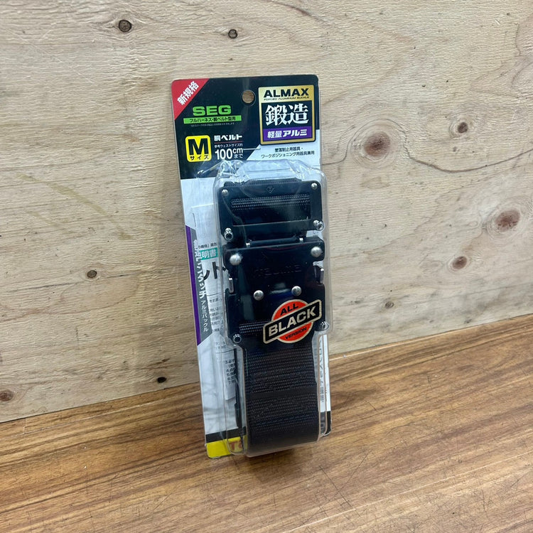 Mサイズ タジマ (Tajima) 墜落制止用器具 胴ベルト 黒アルミワンタッチ BWBM125-BK 【船橋馬込店】