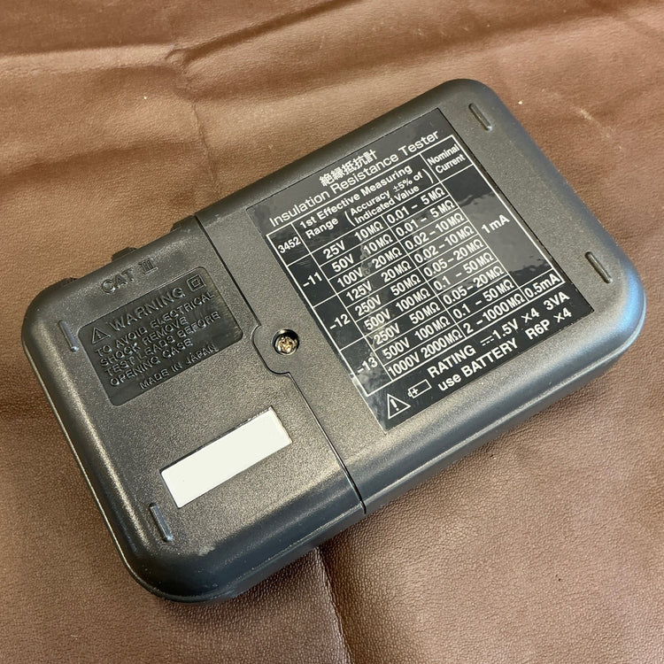 【中古】 日置(HIOKI) メグオームハイテスタ 3452 絶縁抵抗計 【越谷店】