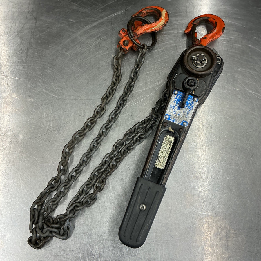 【中古現状品】象印(ELEPHANT/エレファント) チェーンレバーホイスト YⅡ-50 0.5t レバーブロック  【越谷店】