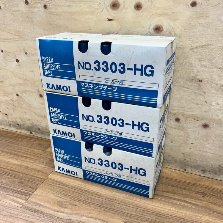 3箱セット KAMOI カモ井加工紙 マスキングテープ シーリング用 18mm×18ｍ 70巻入り 3303-HG 【船橋馬込店】
