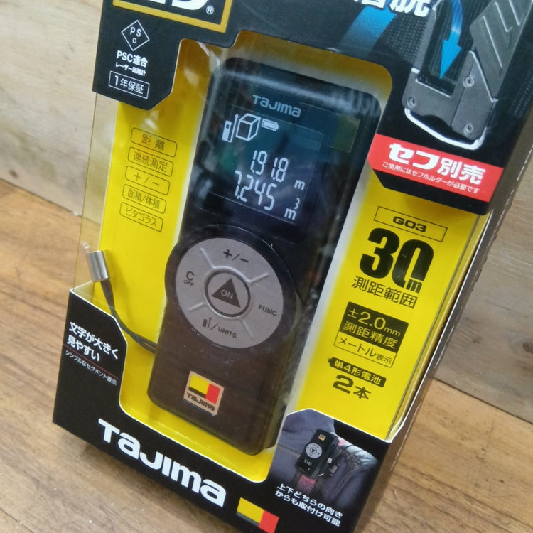 TJMデザイン タジマ(Tajima) セフレーザー距離計G03ブラック TSFLK-G03BK PSCマーク適合商品 【船橋馬込店】