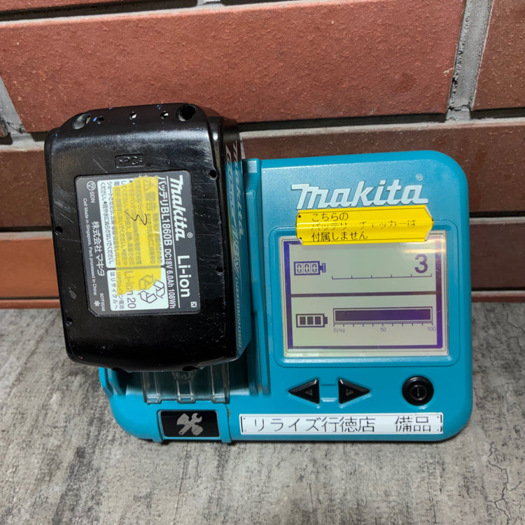 リチウムイオンバッテリー 18V/6.0Ah BL1860B 【市川行徳店】