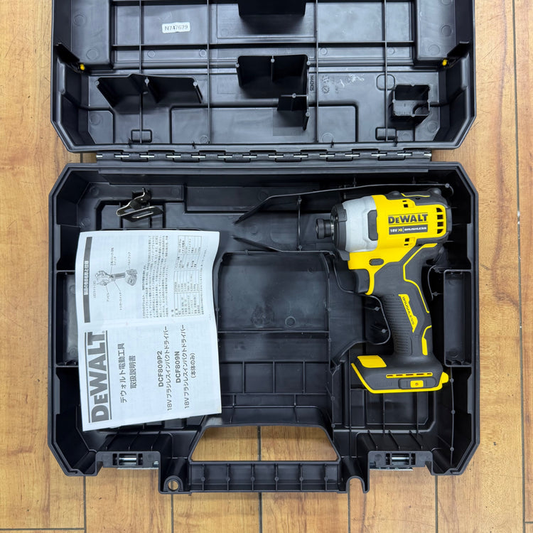 極美品 18V コードレスインパクトドライバー DCF809N ケース ベルトフック付属【リライズ蓮田店】