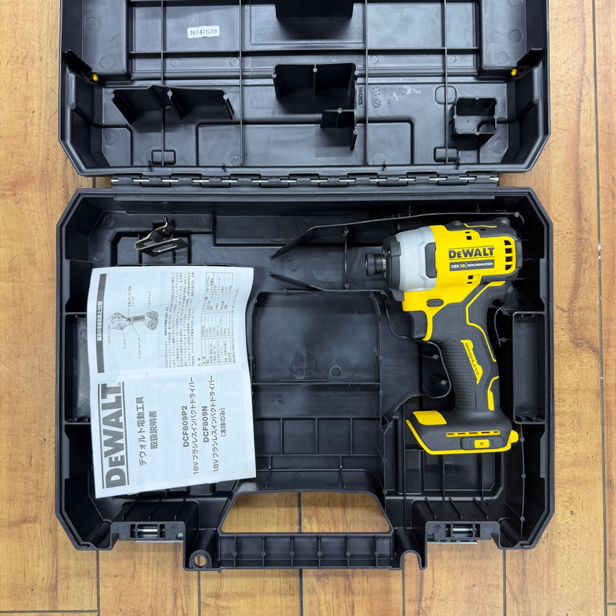 極美品 18V コードレスインパクトドライバー DCF809N ケース ベルトフック付属【リライズ蓮田店】