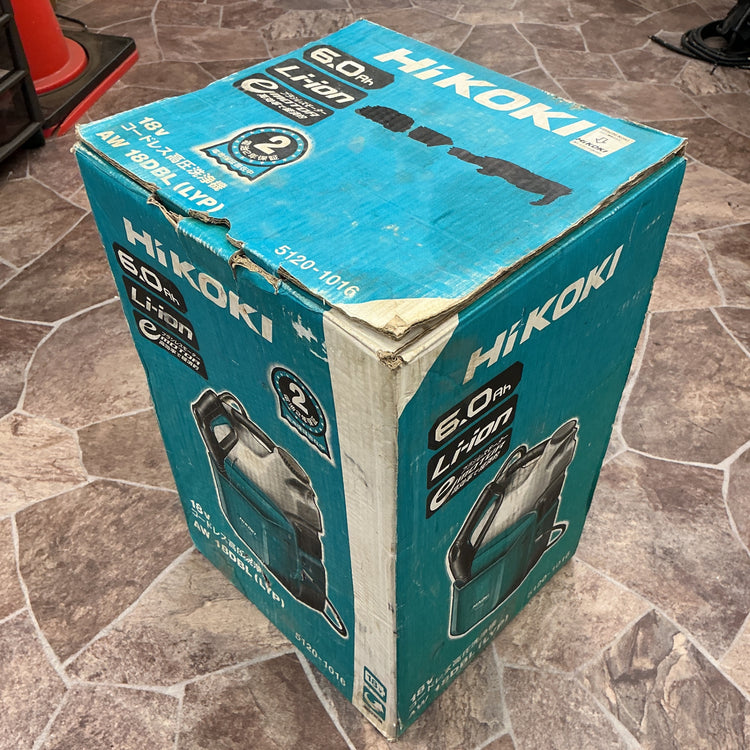 【中古・動作しました！月末セール！】 ハイコーキ コードレス高圧洗浄機 AW18DBL(LYP) セット品 18Vモデル マルチボルト使用可！ 家庭用洗浄機 エアコン洗浄 最大吐出圧2.0 MPa 【越谷店】