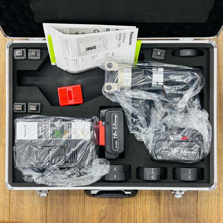 バッテリ充電器付 フルセット 未使用品  コードレス圧着器 EZ46A4K-B 【リライズ蓮田店】