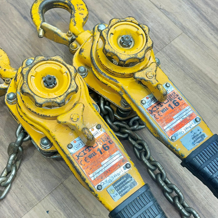 2個セット 良品 KITO (キトー) レバーブロック LB016 1.6t 【船橋馬込店】