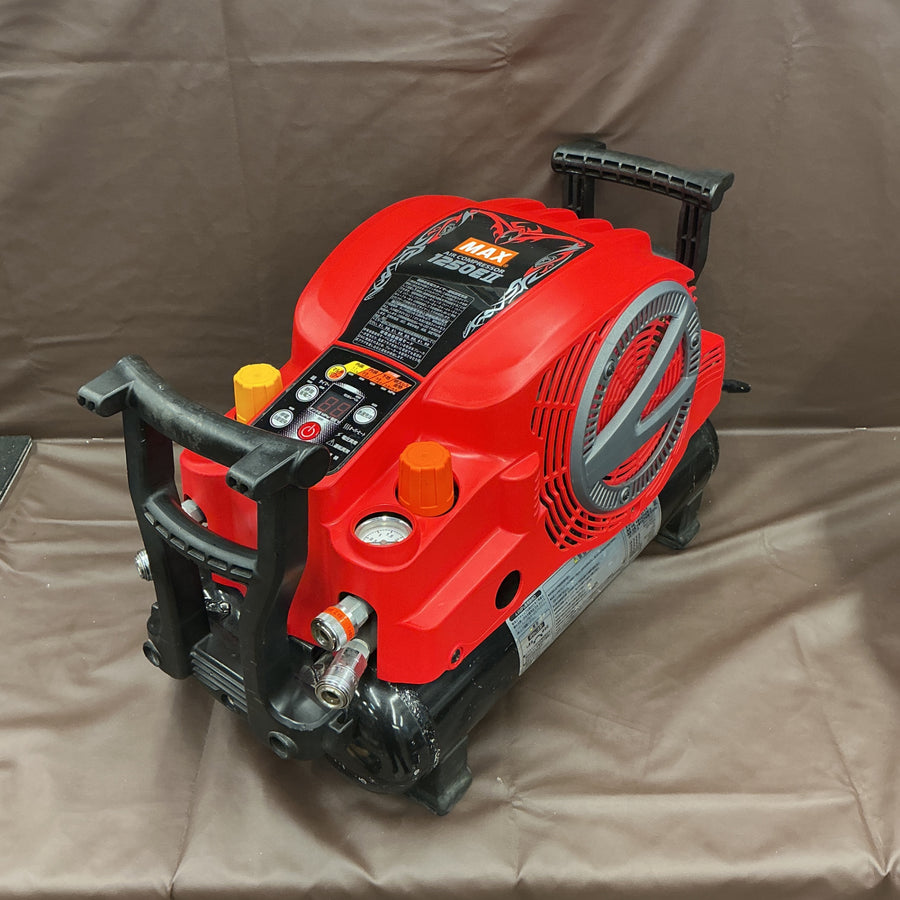 【中古※一部ボタン不良あり】 マックス MAX エアコンプレッサー AK-HL1250E2 レッド 常圧 高圧 11Lタンク 【越谷店】