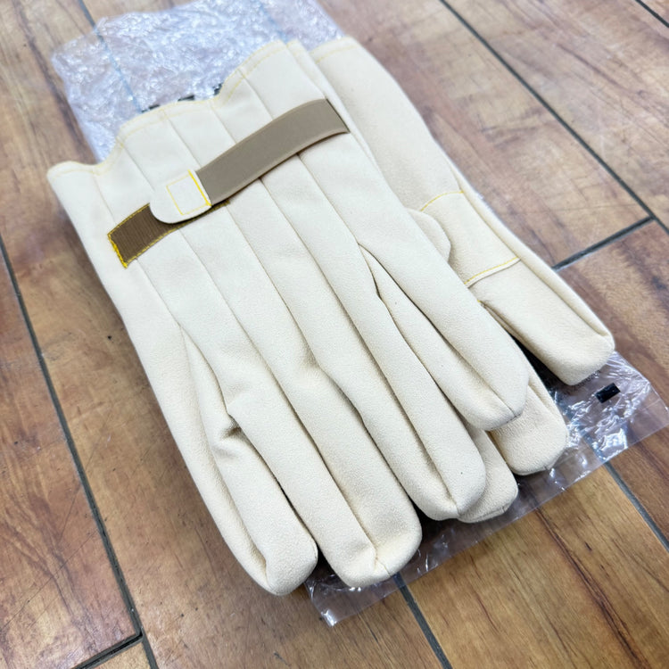 【ネコポス】 ヨツギ(YOTUGI) 保護革手袋 マジックテープ付き 大YS-103-12-02 【未使用】 【蓮田店】