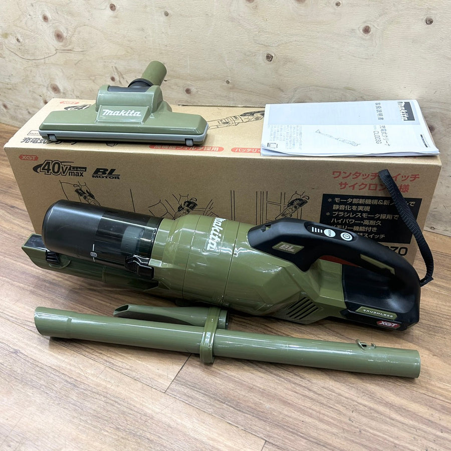 美品 マキタ (makita) 40V コードレスクリーナー CL003GZO オリーブ 本体のみ 【船橋馬込店】