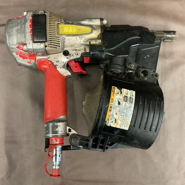 【中古・現状品・動確済】 マックス MAX 90mm 高圧エア釘打ち機 HN-90N1 ※現行N90非対応 【越谷店】