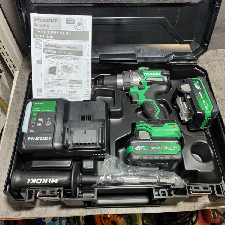 ハイコーキ(HIKOKI) コードレスドリルドライバー DS18DC(2XPZ) 【市川行徳店】