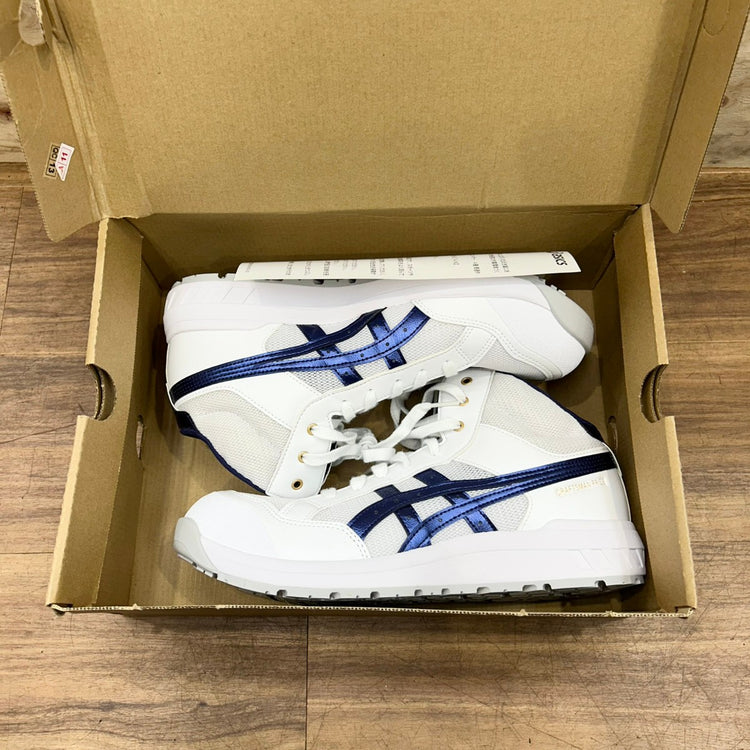 asics アシックス ウィンジョブ 安全靴 CP218 27cm カラー:ホワイト・ピーコート 【船橋馬込店】