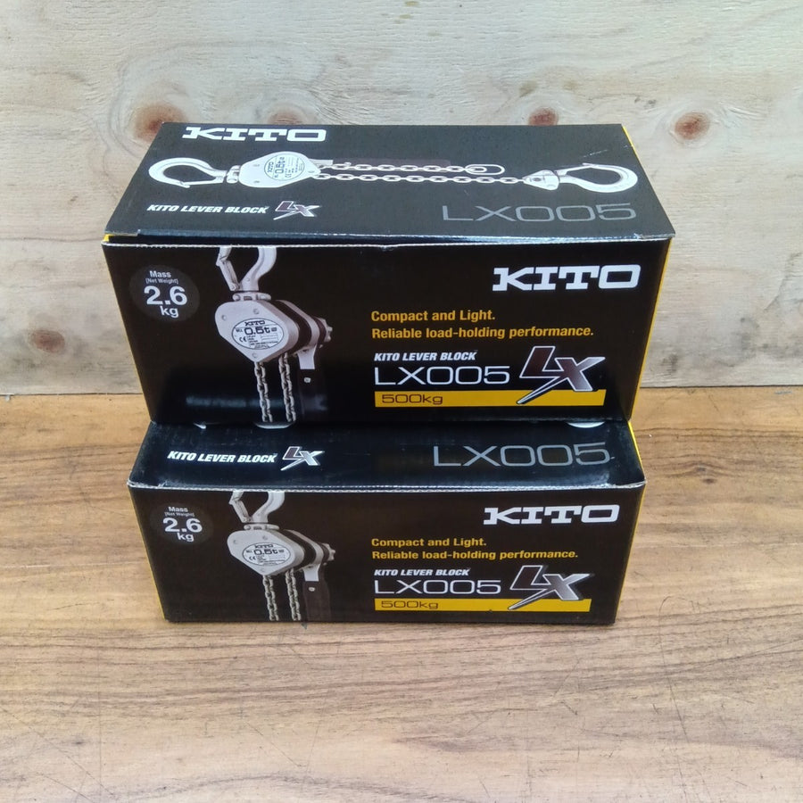 【未使用・2個セット！】 KITO(キトー) レバーブロック LX005 (LX1B)  【船橋馬込店】