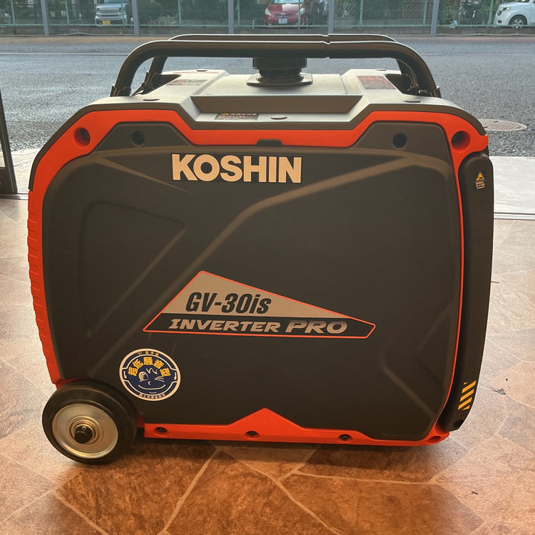 【未使用・本州限定発送・送料無料！】 工進 インバーター発電機 GV-30is （定格出力3.0kVA） セル付 引取りも歓迎！ 【越谷店】