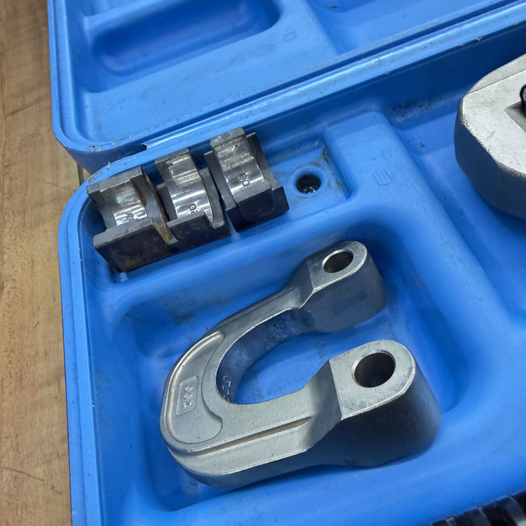 動作良好 14.4V 電動油圧式多機能工具 REC-Li200M 雄ダイス雌ダイス各サイズ付属【リライズ蓮田店】