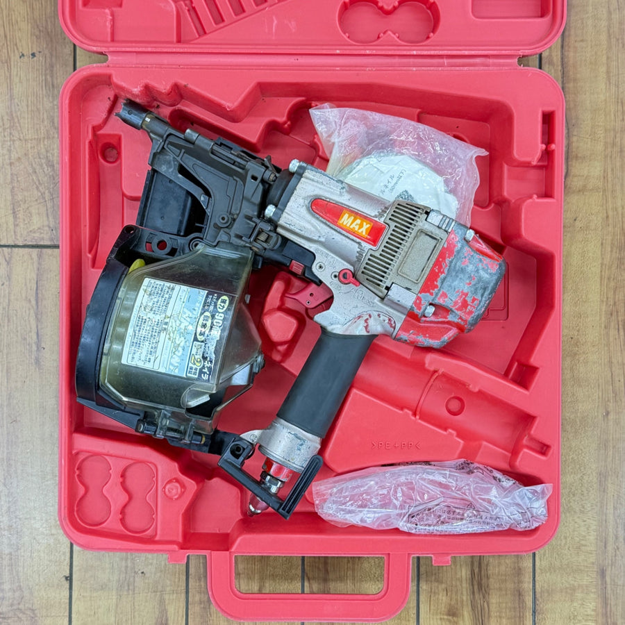 打ち込み動作良好 90mm 高圧エア釘打ち機 HN-90N1 【リライズ蓮田店】