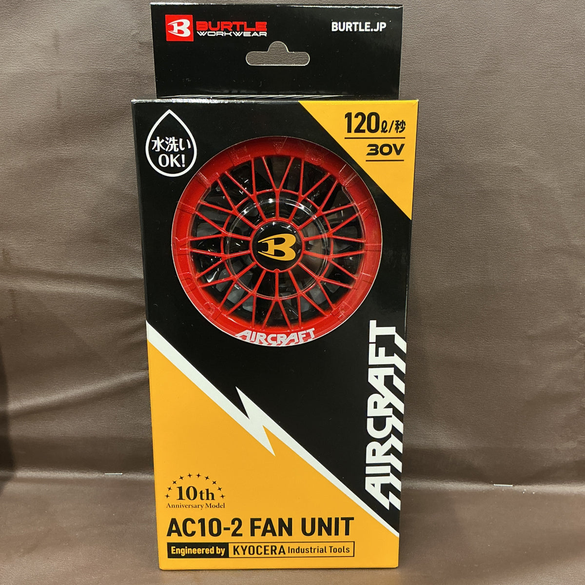 【未使用品】 バートル(BURTLE) ファンバッテリーセット AC-10/AC10-2 スパイダーレッド・メタリックレッド 【越谷店】