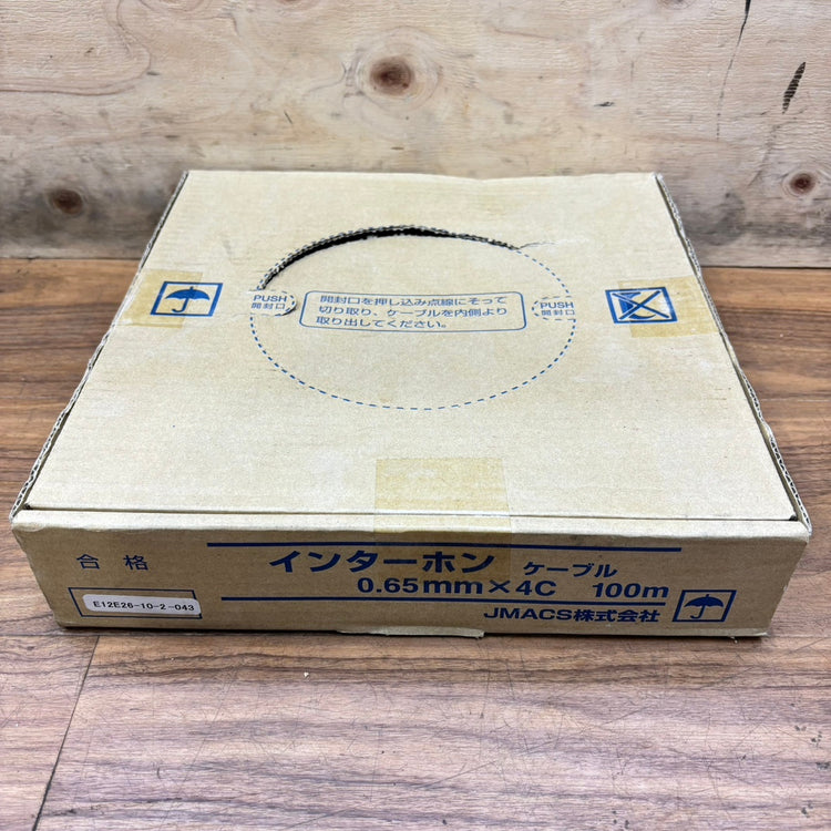 JMACS株式会社 インターホンケーブル 0.65mm×4C 100Ｍ 【船橋馬込店】