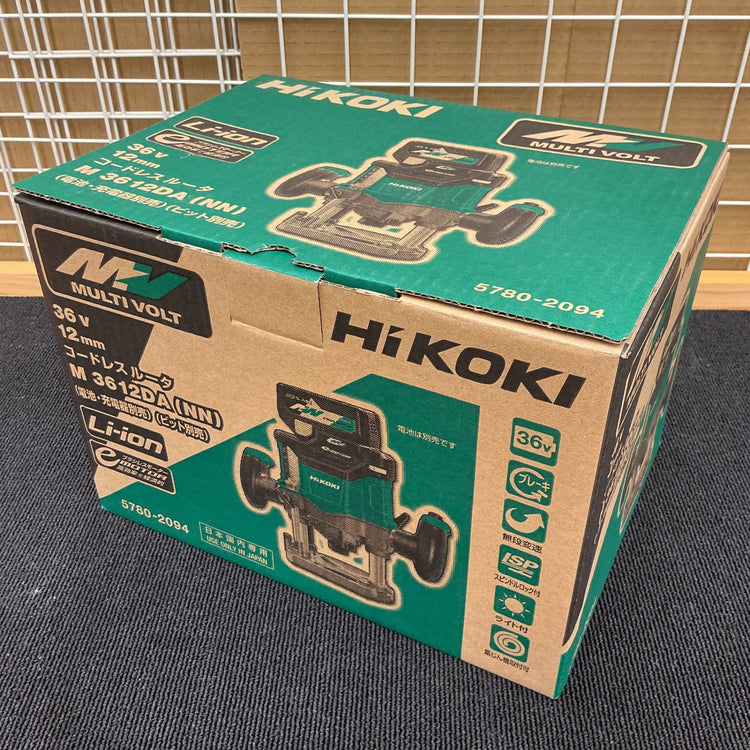 【未使用】 ハイコーキ/HIKOKI コードレスルーター M3612DA(NN) 本体のみ マルチボルト対応 【越谷店】