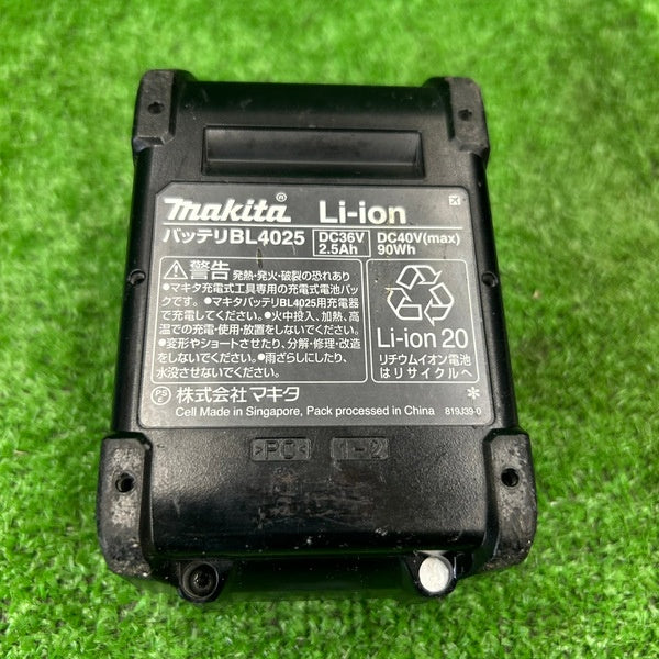 ◆マキタ(makita) リチウムイオンバッテリー 40V/2.5Ah BL4025 【野田愛宕店】
