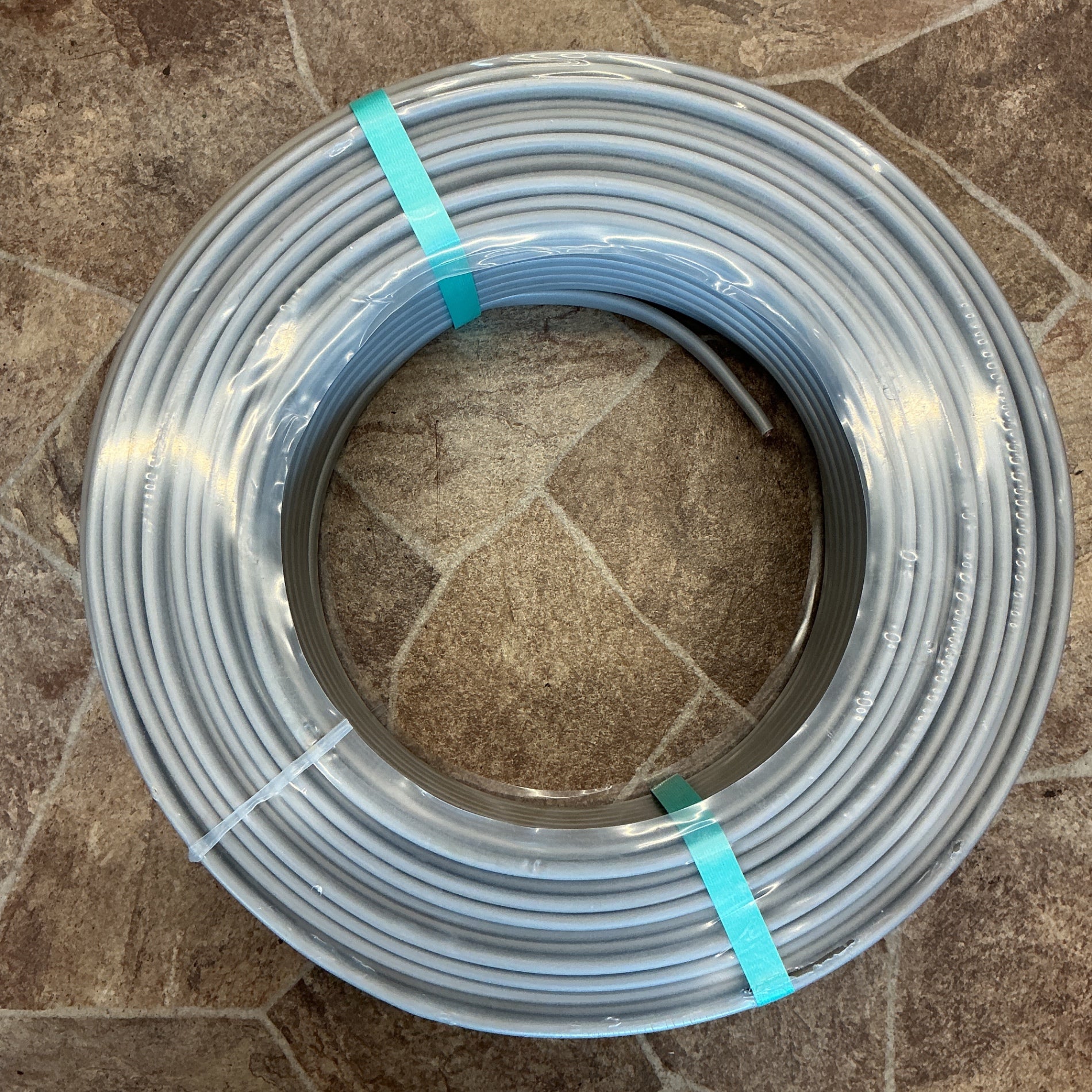 【未使用】 弥栄電線 VVF203 VVFケーブル 3×2.0mm(黒白赤)灰 100m 【越谷店】