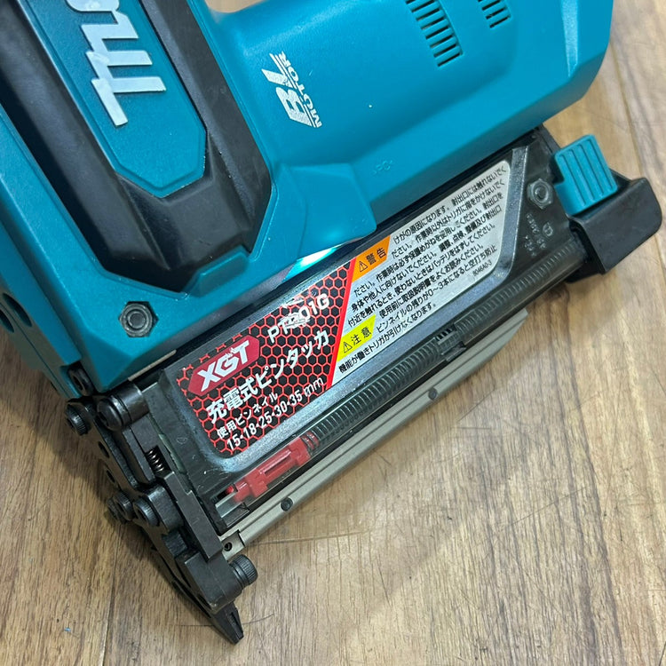 美品 マキタ (makita) 35mm 40V コードレスピンネイラ PT001GZ 本体バッテリーセット BL4025 【船橋馬込店】