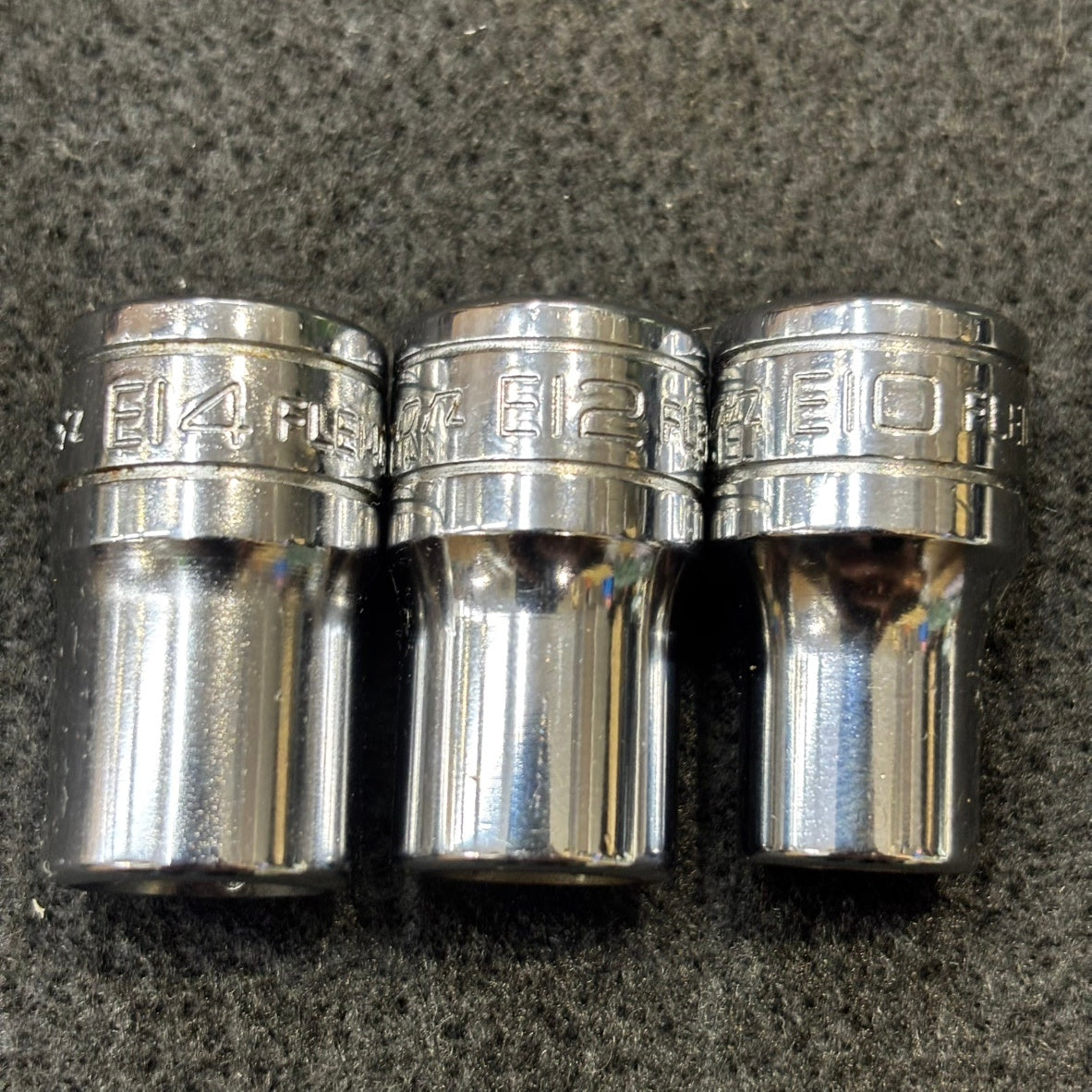 Snap-on スナップオン 3/8 E型トルクスソケット 3個セット FLE 【船橋馬込店】