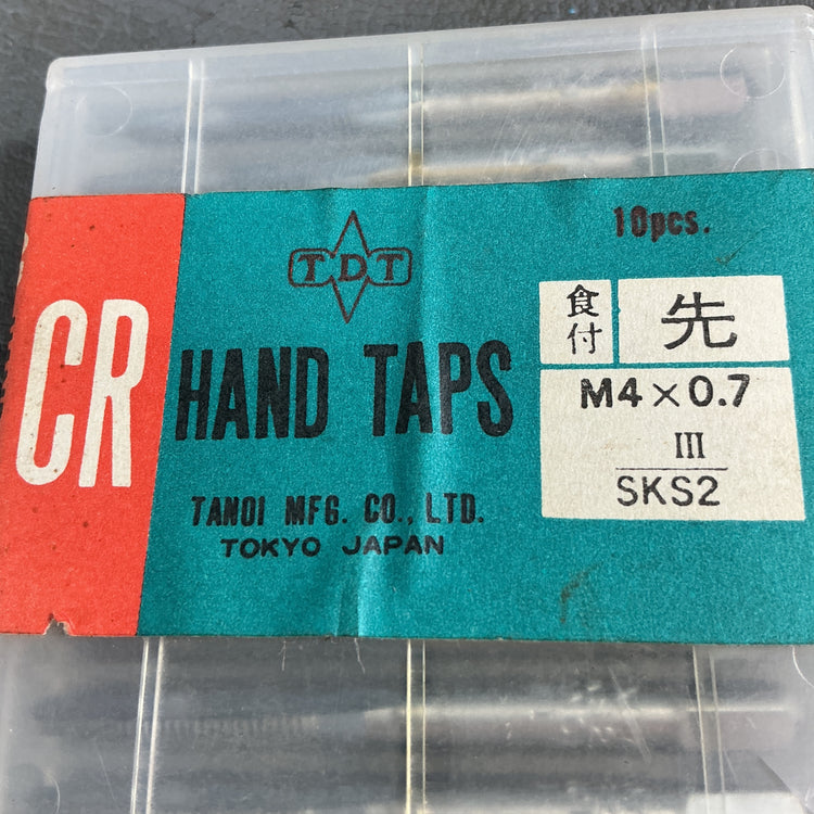 【未使用】TDT　田野井　ハンドタップ（食付け部：先）M4×0.7　3箱セット  【越谷店】