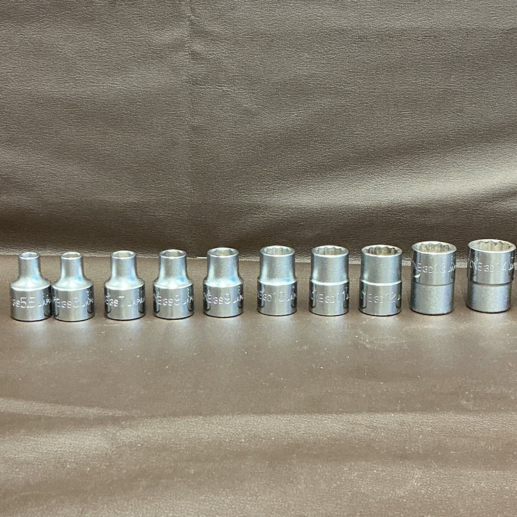 【美品中古】トネ(TONE) ソケットレンチセット CX3172BK 差込角9.5mm(3/8") ブラック 内容24点  【越谷店】