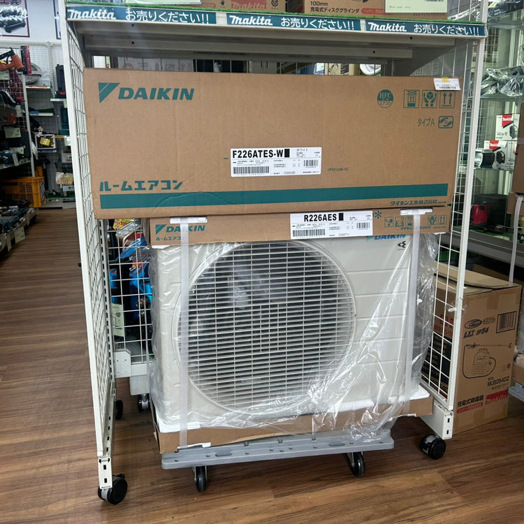 【店頭引取り限定】 DAIKIN ダイキン ルームエアコン S226ATES-W 6畳用 100V スタンダードモデル 2026年モデル 【未使用】【船橋馬込店】