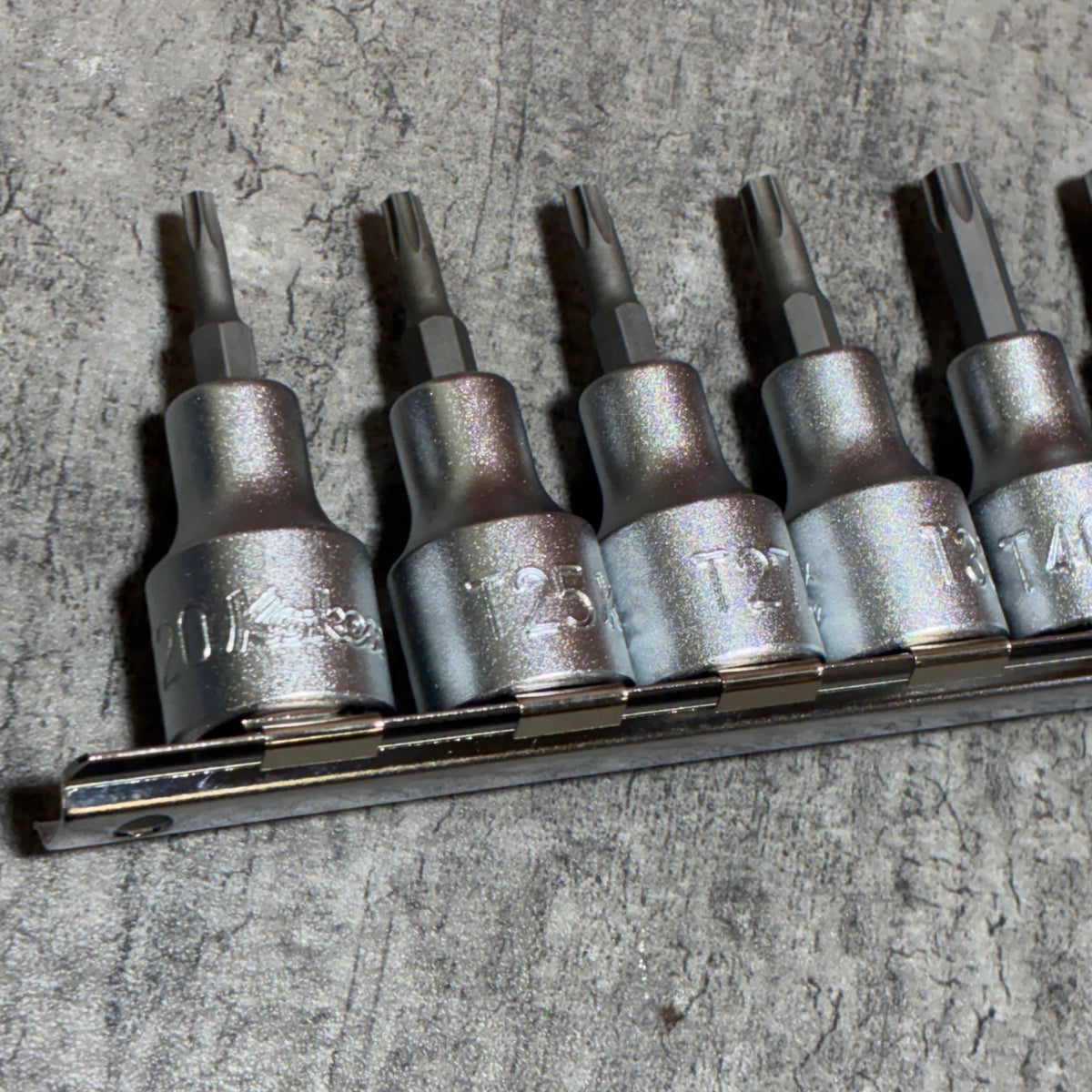 1/2(12.7mm)SQ. トルクスビットソケットレールセット 全長60mm 9ヶ組 RS4025/9-L60 【市川行徳店】