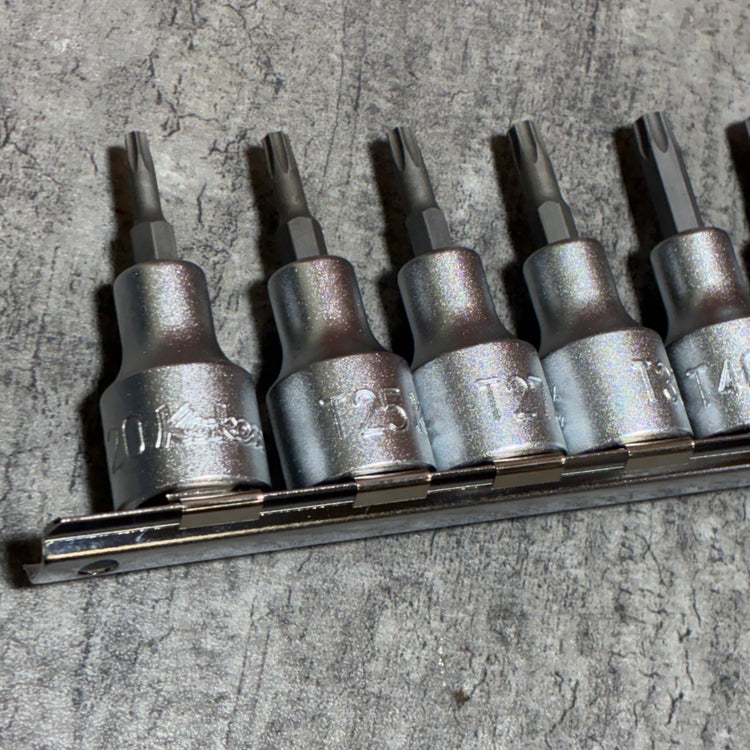 1/2(12.7mm)SQ. トルクスビットソケットレールセット 全長60mm 9ヶ組 RS4025/9-L60 【市川行徳店】